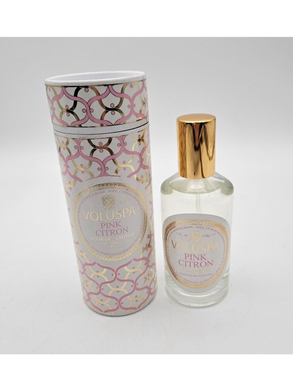 Voluspa Pink Citron Home Fragrance Spray 3.8 fl oz NOS